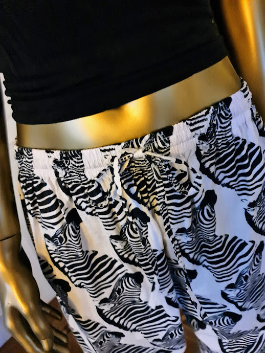 LBK Cotton Pants ~ Zebra