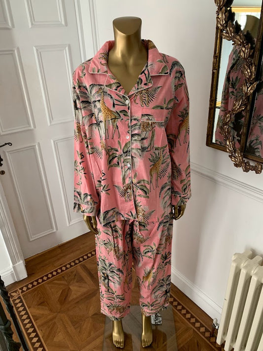 Jungle love Full Length Pyjamas ~ Strawberry