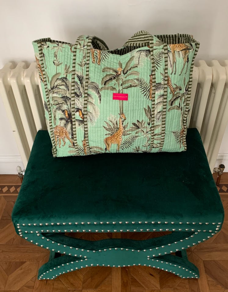 Jungle Love Tote Bag ~ Pistachio