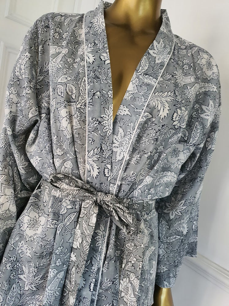 Charcoal Dream Robe by LBK Gold