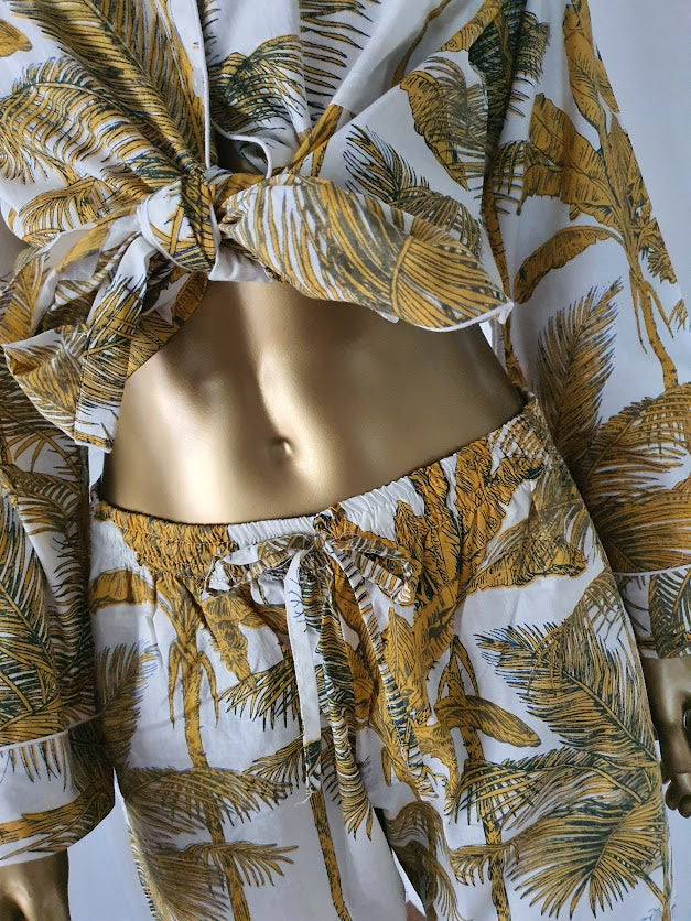 Honolulu Pyjama set ~ Gold