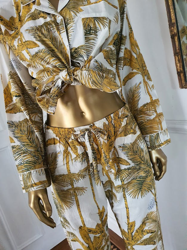 Honolulu Pyjama set ~ Gold